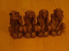 OMERTA,maimute intelepte,varianta completa ,imitatie lemn,Germania,NU VAD,NU AUD foto