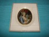 Raritate !!! Pictura de secol 19 incadrata intr-o rama din FILDES, Portrete, Acrilic, Realism