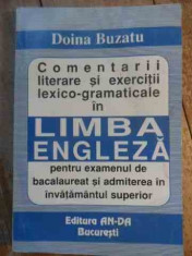 Comentarii Literare Si Exercitii Lexico Gramaticale In Limba - Doina Buzatu ,530326 foto