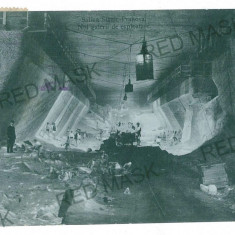 2886 - SLANIC PRAHOVA, salt mine - old postcrd - used - 1909