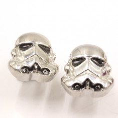 Butoni STAR WARS Stormtrooper argintii metal,calitate superioara foto