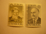 Serie Luxemburg 1980 Europa CEPT Personalitati , 2 val., Nestampilat