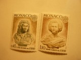 Serie Monaco 1974 Europa CEPT Sculptura 2 val., Nestampilat