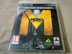 Joc Metro Last Light Limited Edition, PS3, original, alte sute de jocuri! foto