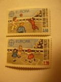 Serie Franta 1989 Europa CEPT Jocuri Copii 2 val.