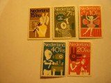 Serie Olanda 1964 -Pentru Copii, 5 val., Nestampilat