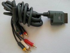 Cablu TV Xbox 360 video audio Component HD AV Cable original Microsoft Xbox360 foto