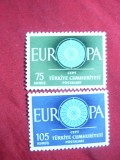 Serie Turcia 1960 Europa CEPT , 2 val., Nestampilat