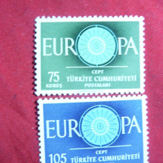 Serie Turcia 1960 Europa CEPT , 2 val.