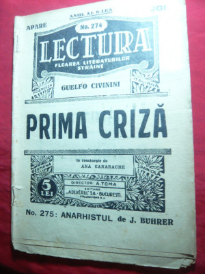 G.Civinini - Prima Criza si G.Deledda- Don Eveno - Colectia Lectura ,interbelic foto