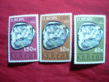 Serie Cipru 1974 Europa CEPT Monede argint , 3 val., Nestampilat