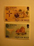 Serie Insula Man 1981 Europa CEPT Folclor , 2 val., Nestampilat