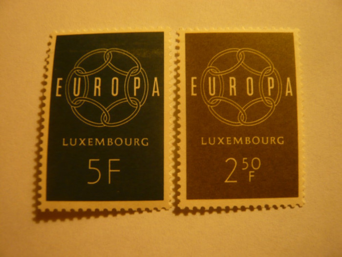 Serie Luxemburg 1960 Europa CEPT 2 val.