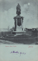 IASI STATUIA LUI MIRON COSTIN CLASICA CIRCULATA 1901 foto