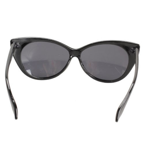 Ochelari dama soare RETRO DESIGN FASHION material plastic negri