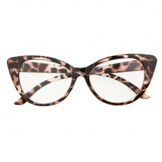 Ochelari dama lentila clara RETRO DESIGN FASHION material plastic animal print foto