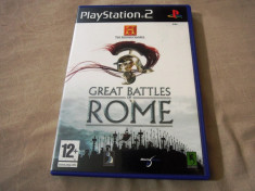 Joc History Channel Great Battles of Rome, PS2, original, alte sute de jocuri! foto