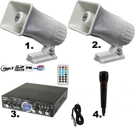 SISTEM PROFESIONAL 2 MEGAFOANE AUTO CU STATIE USB,MICROFON,80 WATT PUTERE,NOU. SISTEM PROFESIONAL 2 MEGAFOANE AUTO CU STATIE USB,MICROFON,80 WATT PUTERE,NOU.
