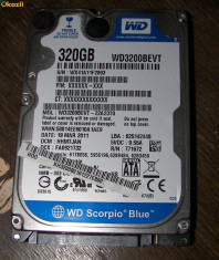 HDD SATA2 Hard disk Laptop 320gb WESTERN DIGITAL WD3200BEVT 5400RPM 8MB REDUS foto