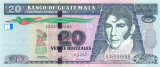 GUATEMALA █ bancnota █ 20 Quetzales █ 2008 █ P-118 █ UNC █ necirculata