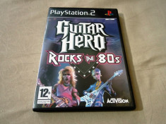 Joc Guitar Hero Rocks the 80s, PS2, original, alte sute de jocuri! foto