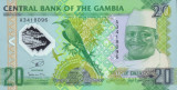 GAMBIA █ bancnota █ 20 Dalasi █ 2014 P30 █ COMEMORATIV POLYMER █ UNC necirculata