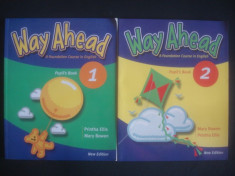 MARY BOWEN, PRINTHA ELLIS - WAY AHEAD PUPIL&amp;#039;S BOOK 2 volume {ilustratii color} foto