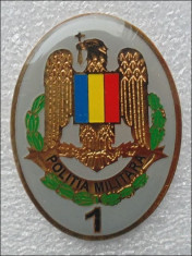 insigna militara, specialist cls.1,politia militara foto