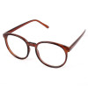 Ochelari unisex lentila clara RETRO DESIGN FASHION material plastic dark brown