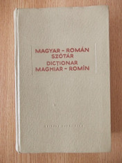 DICTIONAR MAGHIAR ROMAN- FOSZERKESZTO, K. BELA, BREBAN, CONTINE 822 PAGINI foto