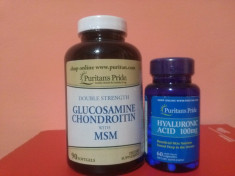 GLUCOZAMINA, CONDROITINA, MSM 90 capsule + ACID HIALURONIC 100 mg 60 capsule foto