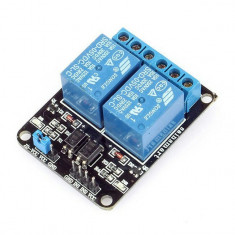 Modul 2 relee releu 5V Shield TTL pentru proiecte Arduino Raspberry foto