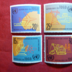 Serie Togo 1961 -ONU -Comisia pt. Africa , 4 val.