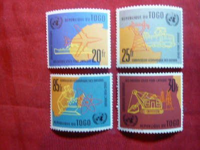 Serie Togo 1961 -ONU -Comisia pt. Africa , 4 val. foto