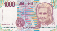 ITALIA 1.000 lire 1990 VF+++!!! foto