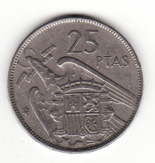 Spania 25 pesetas 1957 (59) - Francisco Franco foto