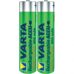 SET 2 ACUMULATORI VARTA 800 mAh Ni-MH, AAA / R3, BATERII REINCARCABILE foto