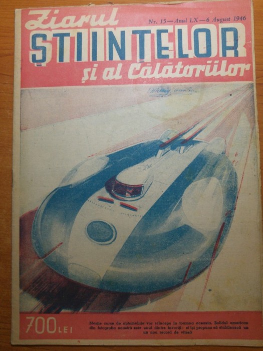ziarul stiintelor si al calatoriilor 6 august 1946