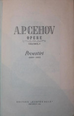 OPERE (VOLUMUL I) - A . P . CEHOV foto
