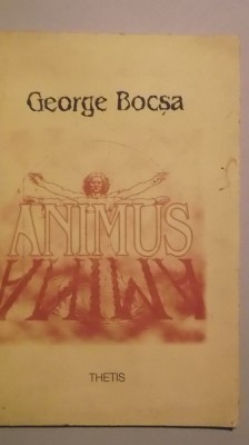 George Bocsa - Animusanima, 1996 (cu dedicatie si autograf) foto