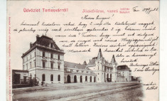 #1691- Romania, Temesvar, Timisoara carte postala circulata 1899: Gara Josefini foto