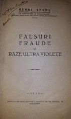 FALSURI , FRAUDE SI RAZE ULTRA - VIOLETE - HENRI STAHL foto