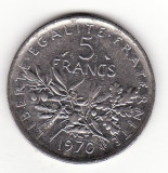 Franta 5 franci 1970, primul an de batere., Europa, Cupru-Nichel