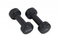 Set 2 Gantere, Schildkrot Fitness, Vinyl, Negru, 2 x 2.0 kg foto