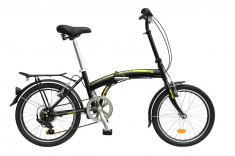 Bicicleta pliabila DHS Folder 2095 - model 2015 20&amp;#039;&amp;#039;-Negru foto