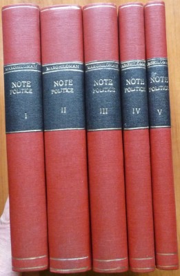 Alexandru Marghiloman, Note politice, 1897 - 1924, 1927, 5 volume legate foto