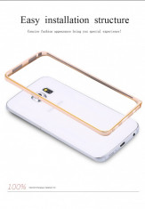 Samsung S6 Edge Plus - Bumper Metalic din Aluminiu Auriu Gold foto