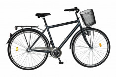 Bicicleta oras DHS Citadinne 2831 - model 2015 28&amp;#039;&amp;#039;-Gri Deschis-520 mm foto