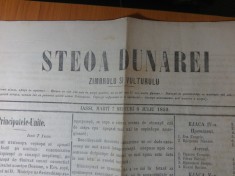 ziarul steoa dunarei zimbrul si vulturul 8 iulie 1859-articol principatele-unite foto