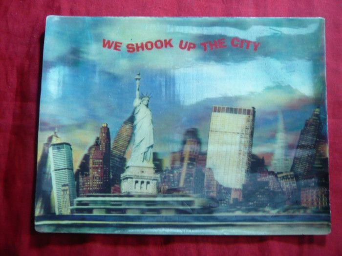 Ilustrata in relief , cu reclama -Soc in New York - SUA 1970